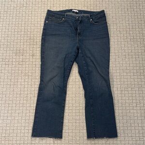 Good American Dark Blue Straight Leg Jeans